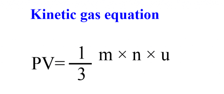 Kinetic Molecular Theory Of Gases Postulates Chemistry Notes