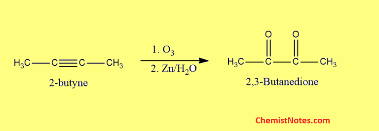 Ozonolysis Of Alkenes And Alkynes Mechanism Examples Chemistry Notes