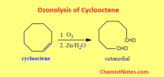 Ozonolysis Of Alkenes And Alkynes Mechanism Examples Chemistry Notes