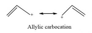 Allylic carbocation