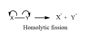 Homolytic fission, homolytic mechanism