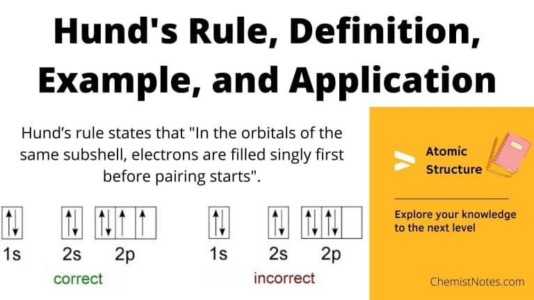 Hund's rule, Hund's rule definition, Hund's rule example