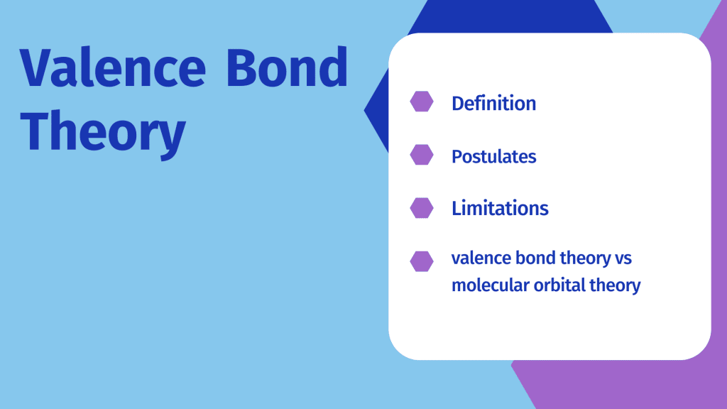 Valence bond theory