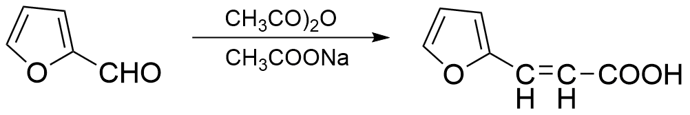 Furylacrylic acid, furfural, perkin condensation reaction