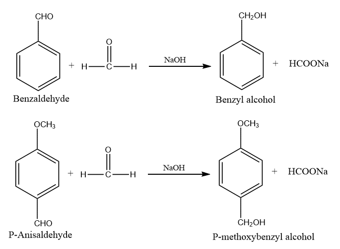Cross Cannizzaro reaction, Cross Cannizzaro reaction mechanism, Cross Cannizzaro reaction definition