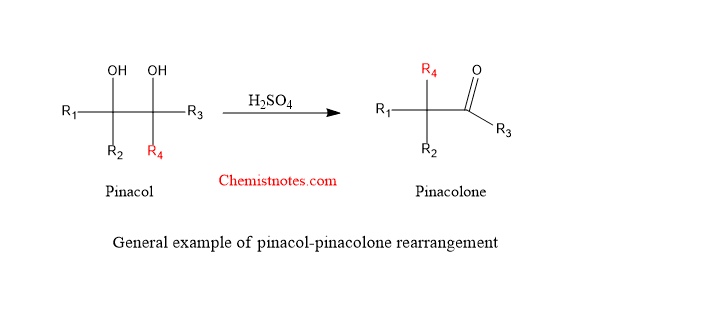 pinacol pinacolone rearrangement reaction