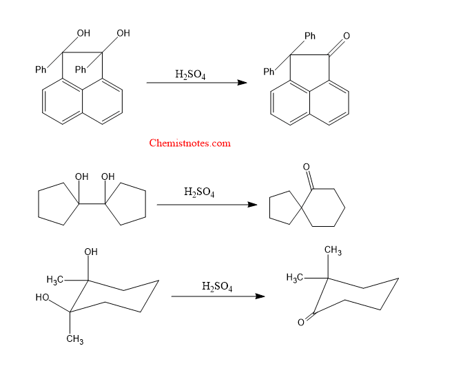 pinacol pinacolone rearrangement in cyclic compounds