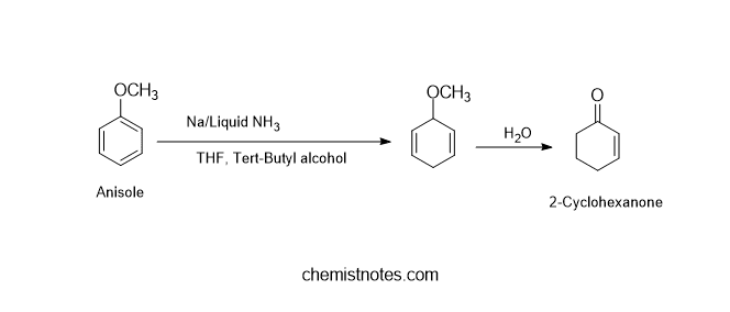 birch reduction of anisole