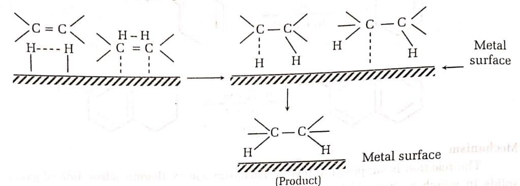 catalytic hydrogenation of alkene, catalytic hydrogenation mechanism