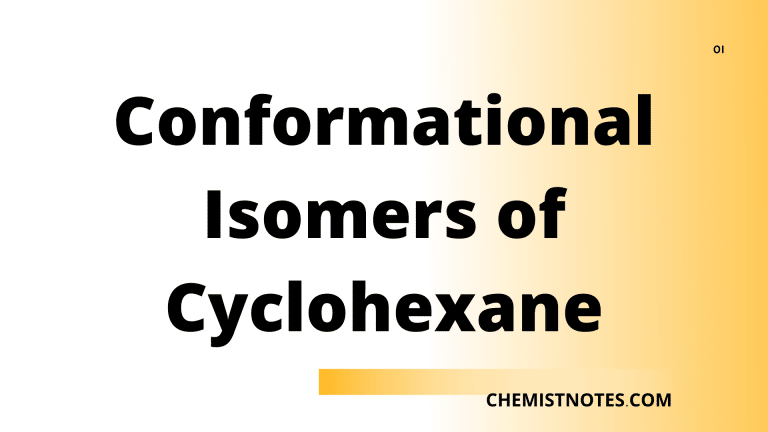 conformational isomers of cyclohexane