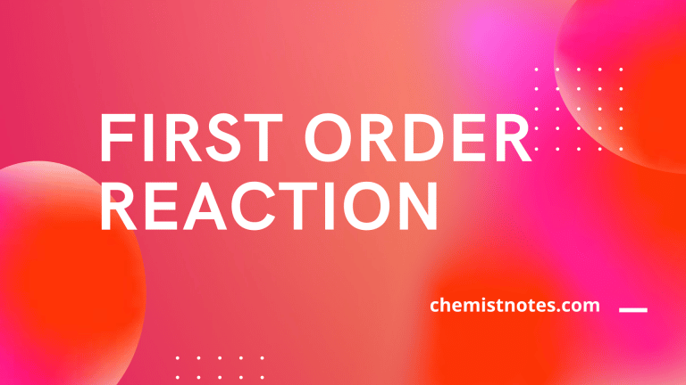 First order reaction definition