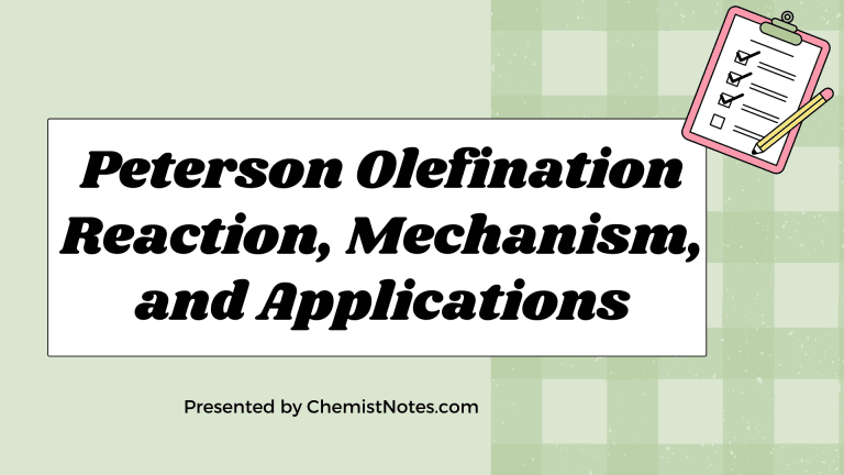 peterson olefination reaction, peterson olefination, peterson olefination mechanism