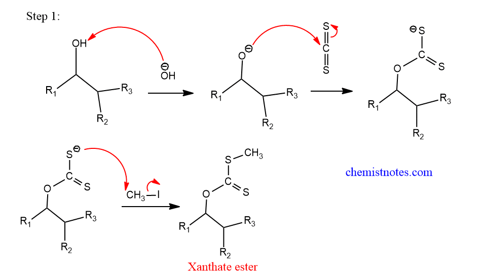 chugaev reaction mechanism