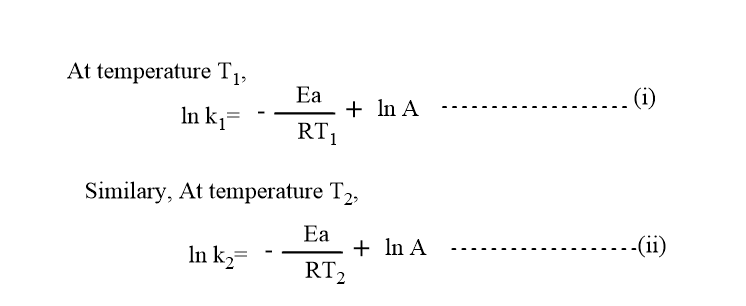 two point arrhenius equation