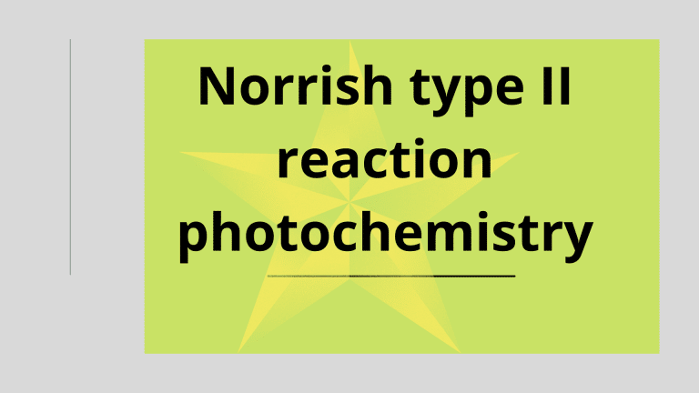 Norrish type II reaction photochemistry