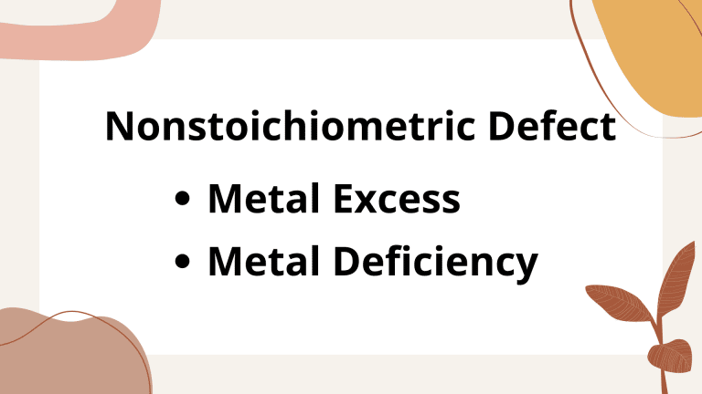 nonstoichiometric Defect