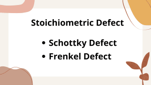 Stoichiometric Defect