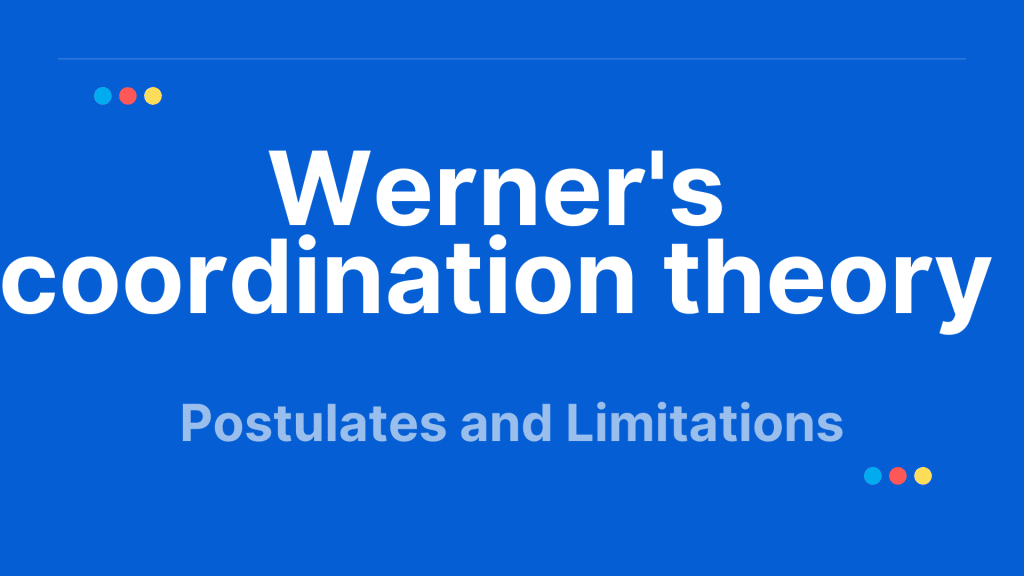werner's theory of coordination compounds