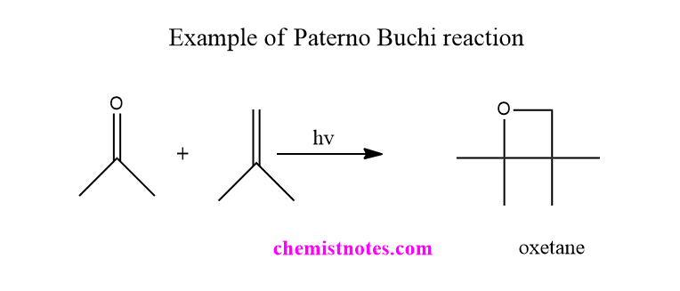paterno buchi reaction examples