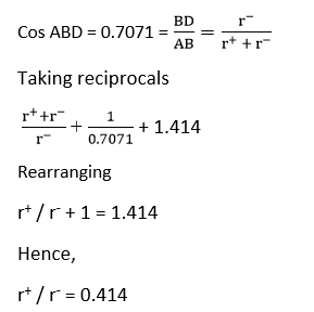 calculation Of Some Limiting Radius Ratio Values