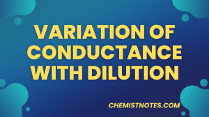 variation of conductance with dilution
