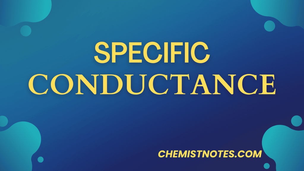 specific conductance