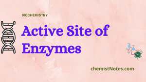 What is active site of enzyme