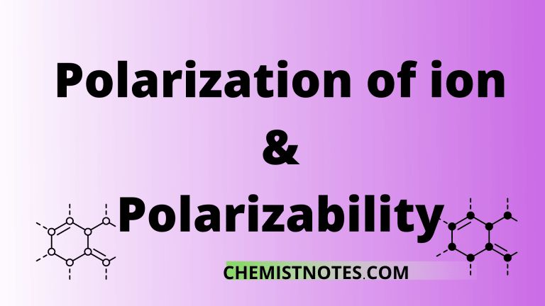 Polarization of ion