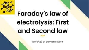 Faraday's law of electrolysis
