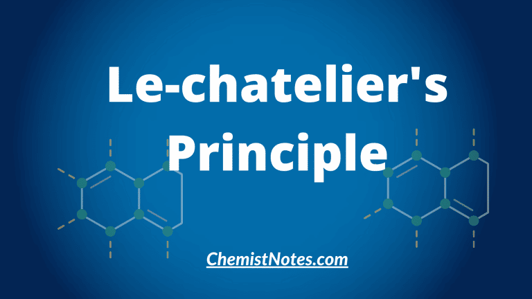 Le chatelier's principle