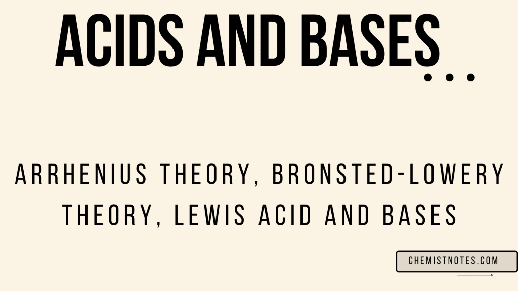 Acid and bases