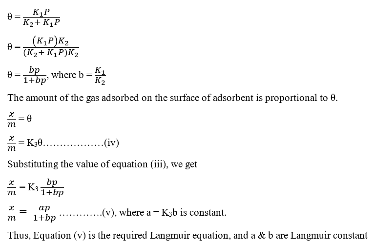 Langmuir equation