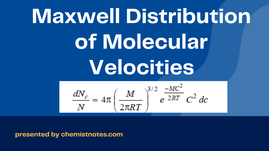 Maxwell Distribution of Molecular Velocities
