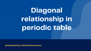 Diagonal relationship