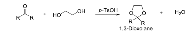 Protection of carbonyl group