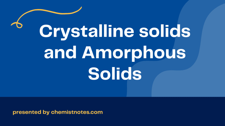 crystaline solids and amorphous solids