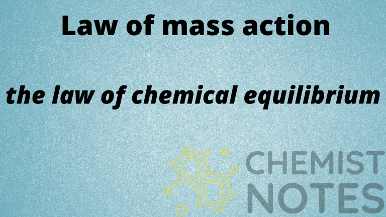 law of mass action