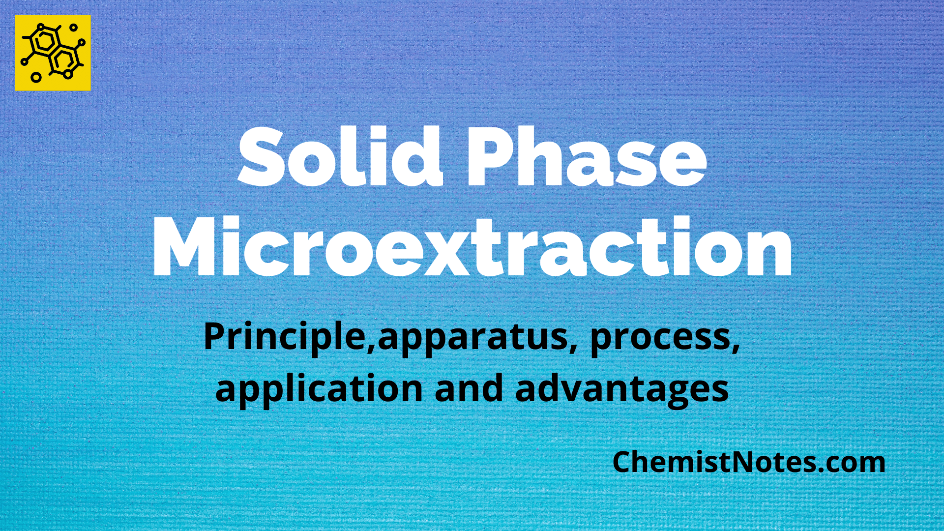 solid-phase-microextraction-principle-process-application