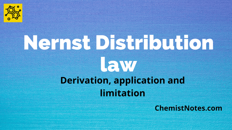 nernst distribution law