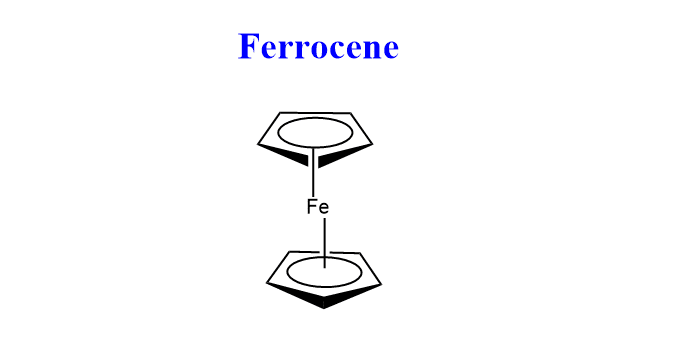 Structure of ferrocene
chemical structure of ferrocene