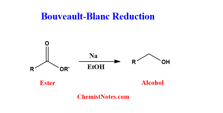 bouveault blanc reduction