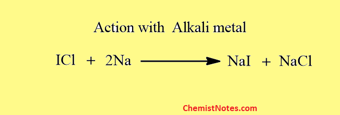 Action with alkali metal
