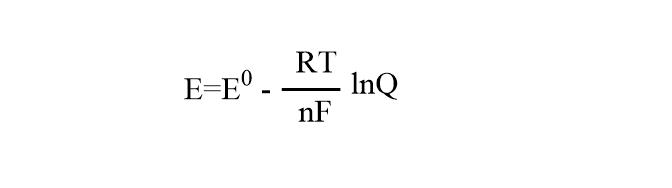 Nernst equation for single electrode reaction