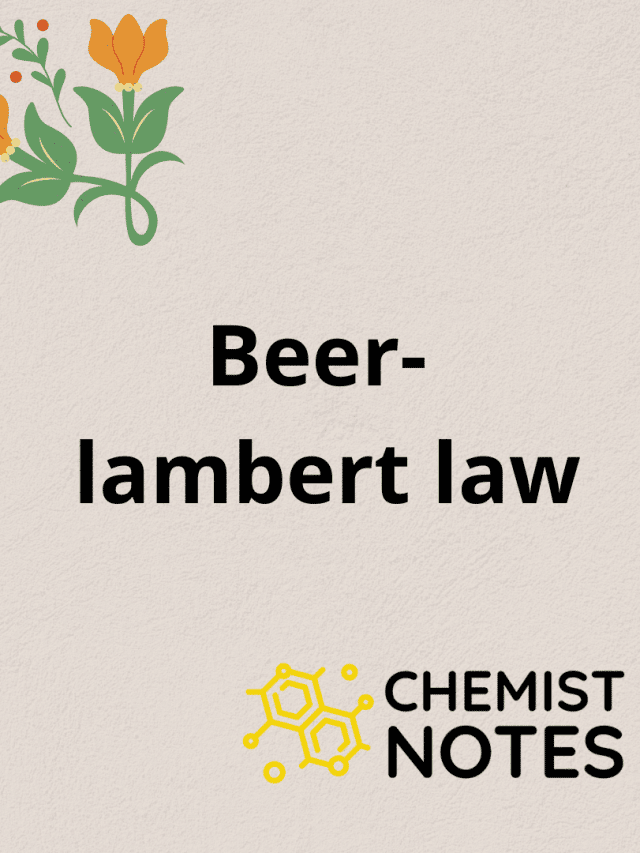 Beer-lambert law