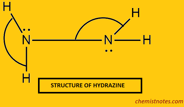 Hydrazine
structure of hydrazine