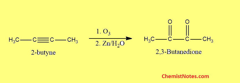 Ozonolysis of 2-butyne