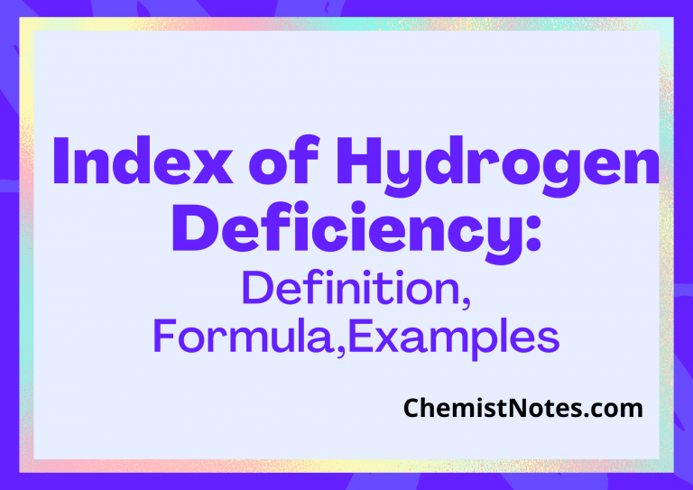 calculate index of hydrogen deficiency
