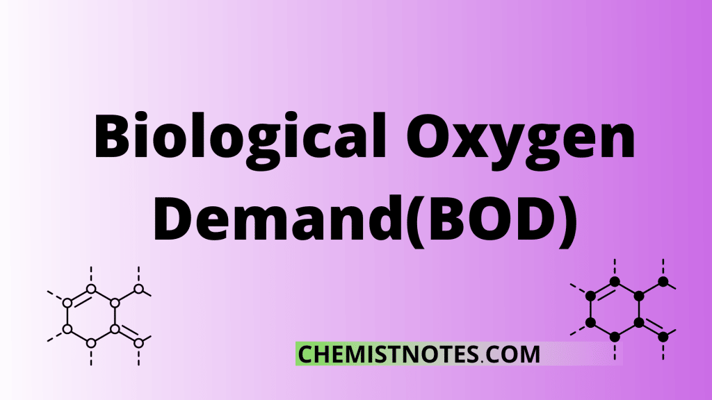 Biological oxygen demand