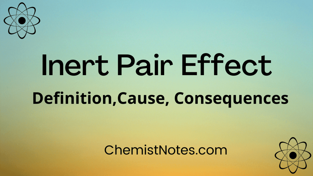 what is the inert pair effect