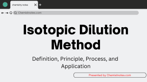 Isotopic dilution method